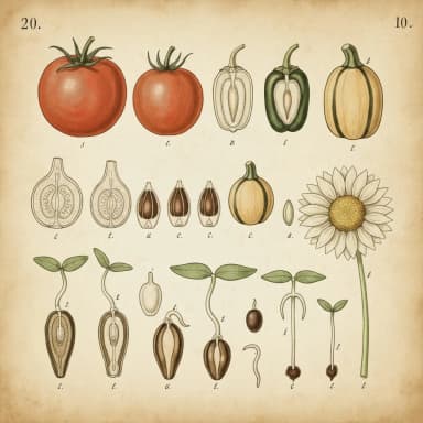 Vintage seed packet illustration